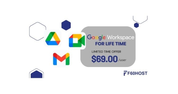 Unlock Lifetime Google Workspace at $69 with F60Host LLP Image