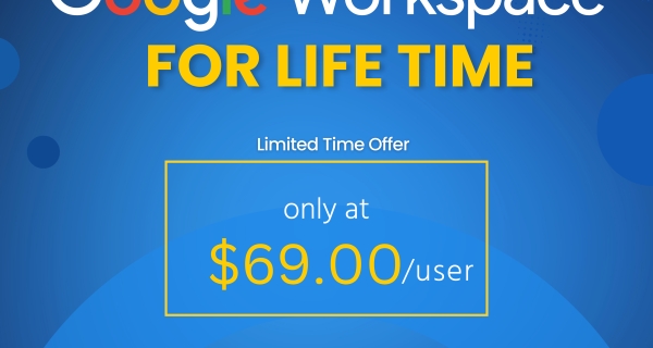 Get Google Workspace Lifetime for $69 from F60 Host LLP to Protect Your Digital Workspace for Life Image