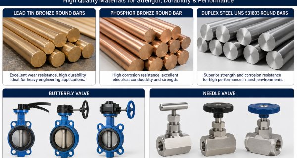 Industrial Round Bars and Advanced Butterfly Valves for Modern Industries Image